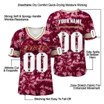 custom boston college eagles camouflage abstract maroon jersey best selling