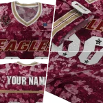 custom boston college eagles camouflage abstract maroon jersey best selling
