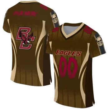 custom boston college eagles dynamic dots gold jersey best selling