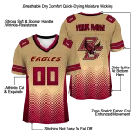 custom boston college eagles halftone sweep gold black jersey best selling