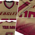 custom boston college eagles halftone sweep gold black jersey best selling