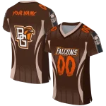 custom bowling green falcons dynamic dots brown jersey best selling