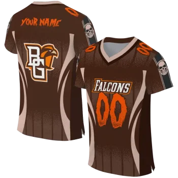 custom bowling green falcons dynamic dots brown jersey best selling