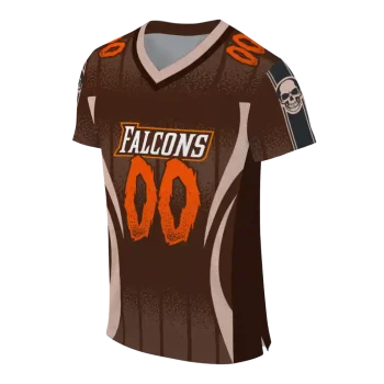 custom bowling green falcons dynamic dots brown jersey fashion forward