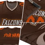 custom bowling green falcons dynamic dots brown jersey best selling