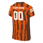 custom bowling green falcons stripe splatter orange jersey best selling