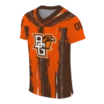 custom bowling green falcons striped texture orange jersey best selling