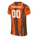 custom bowling green falcons striped texture orange jersey best selling