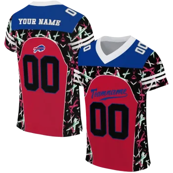 custom buffalo bills brushstroke xs red black jersey best selling
