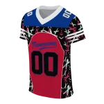 custom buffalo bills brushstroke xs red black jersey best selling