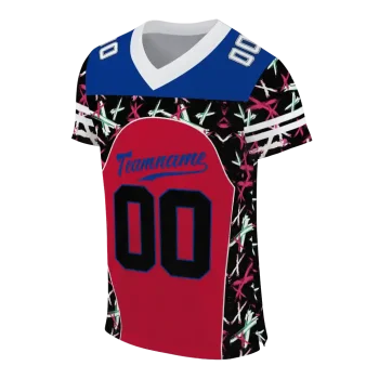 custom buffalo bills brushstroke xs red black jersey fashion forward
