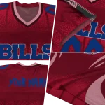 custom buffalo bills dynamic dots red jersey best selling