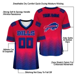custom buffalo bills halftone sweep red black jersey best selling