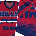 custom buffalo bills halftone sweep red black jersey best selling