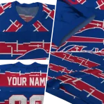 custom buffalo bills layered grids blue jersey best selling