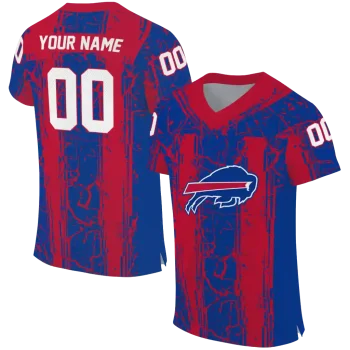 custom buffalo bills rugged stripes blue jersey best selling