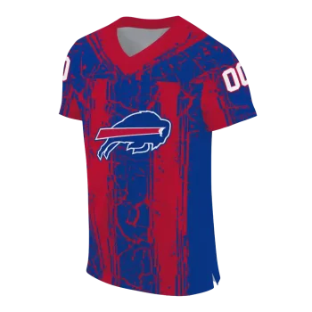 custom buffalo bills rugged stripes blue jersey fashion forward