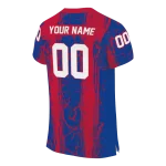 custom buffalo bills rugged stripes blue jersey best selling
