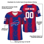 custom buffalo bills rugged stripes blue jersey best selling