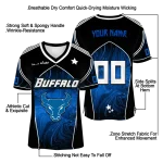 custom buffalo bulls halftone slant royal blue black jersey best selling