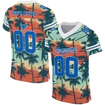 custom buffalo bulls horizon palm sunset jersey best selling