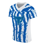 custom buffalo bulls stripe splatter royal blue jersey best selling