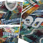 custom buffalo bulls tribal face jersey best selling