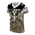 custom byu cougars antler skull camouflage hunting jersey best selling