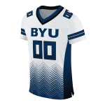 custom byu cougars halftone sweep white black jersey best selling