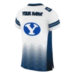 custom byu cougars halftone sweep white black jersey best selling