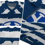 custom byu cougars layered grids blue jersey best selling
