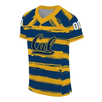 custom california golden bears art stripe blue jersey fashion forward
