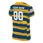 custom california golden bears art stripe blue jersey best selling