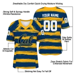 custom california golden bears art stripe blue jersey best selling