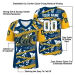 custom california golden bears camo shatter blue jersey best selling