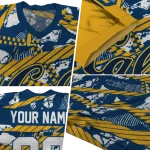 custom california golden bears camo shatter blue jersey best selling
