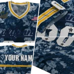 custom california golden bears camouflage abstract blue jersey best selling