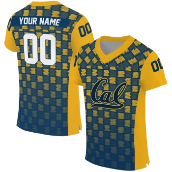 custom california golden bears stacked rectangle blue jersey best selling