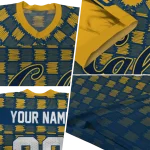 custom california golden bears stacked rectangle blue jersey best selling