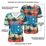 custom carolina panthers horizon palm sunset jersey best selling