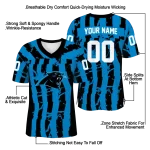 custom carolina panthers stripe splatter blue jersey best selling