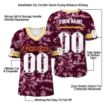 custom central michigan chippewas camouflage abstract maroon jersey best selling
