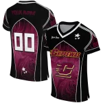 custom central michigan chippewas halftone slant maroon black jersey best selling
