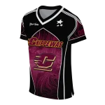 custom central michigan chippewas halftone slant maroon black jersey best selling