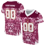 custom central michigan chippewas mirrored pattern maroon jersey best selling
