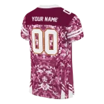 custom central michigan chippewas mirrored pattern maroon jersey best selling