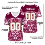 custom central michigan chippewas mirrored pattern maroon jersey best selling