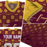 custom central michigan chippewas stacked rectangle maroon jersey best selling