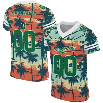 custom charlotte 49ers horizon palm sunset jersey best selling