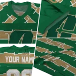 custom charlotte 49ers layered grids green jersey best selling